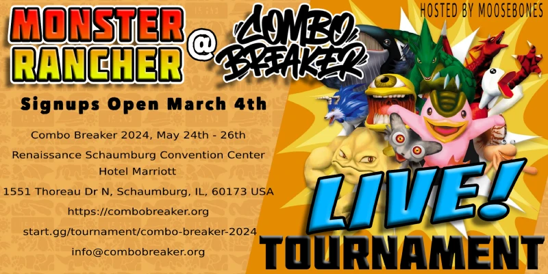 Monster Rancher 2 Tournament at Combo Breaker 2024