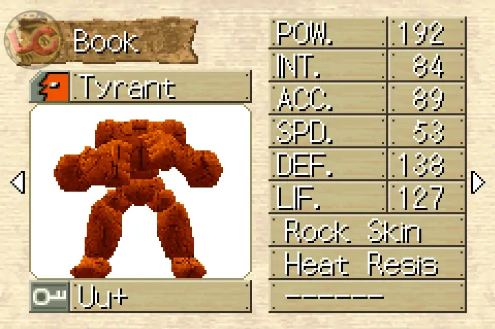 Tyrant  is a Golem with a sub of Dragon in MRA1