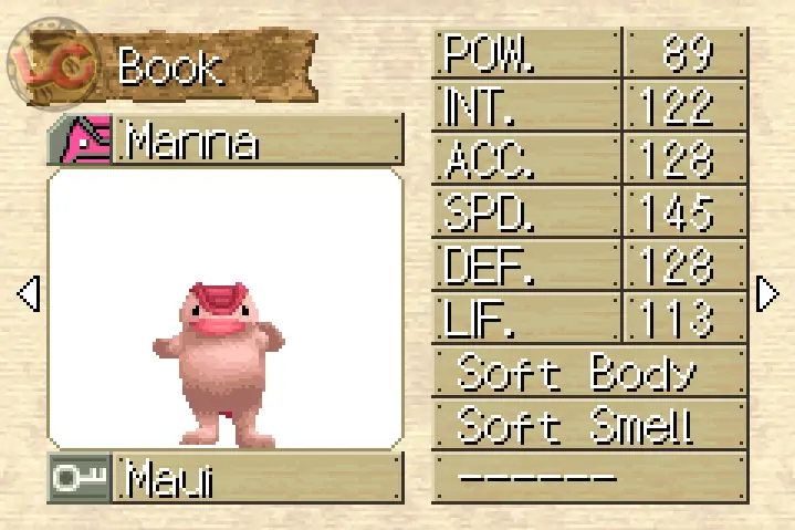 Manna  is a Mocchi with a sub of Pixie in MRA1