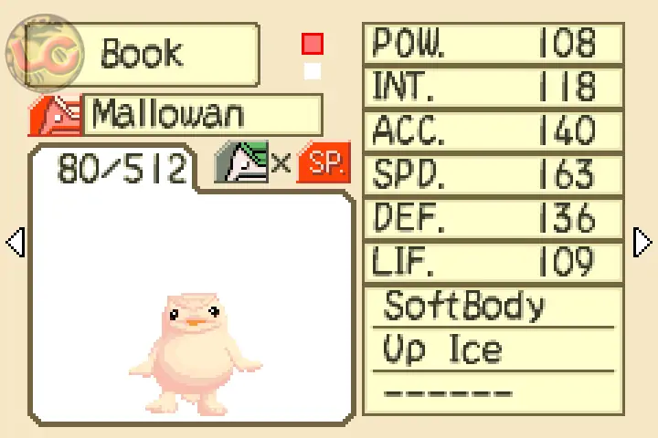 Mallowan is a Mocchi main with a subbreed of Special in MRA2