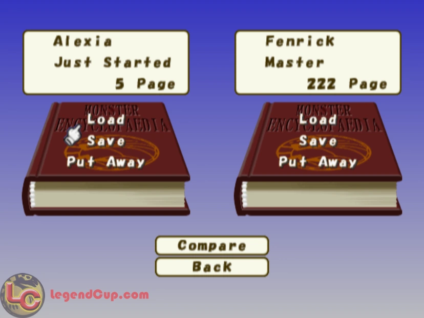 Monster Rancher 3 Load Memory Cards