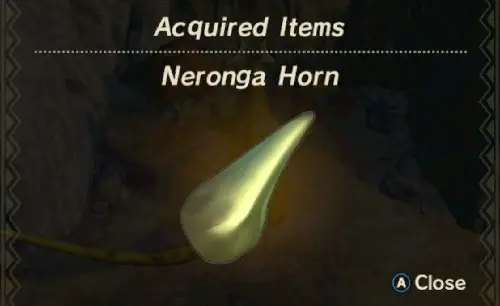 Neronga Unlock Item Neronga Horn