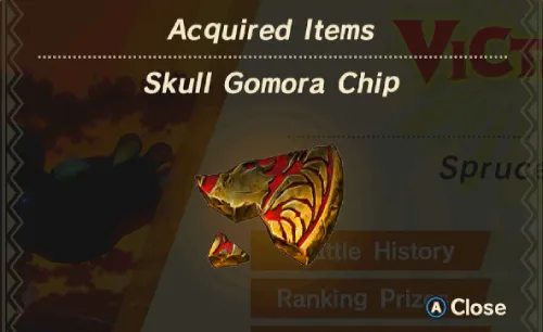 Skull Gomora Unlock Disc Chip