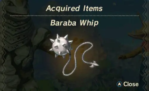 Tyrant Unlock item Baraba Whip