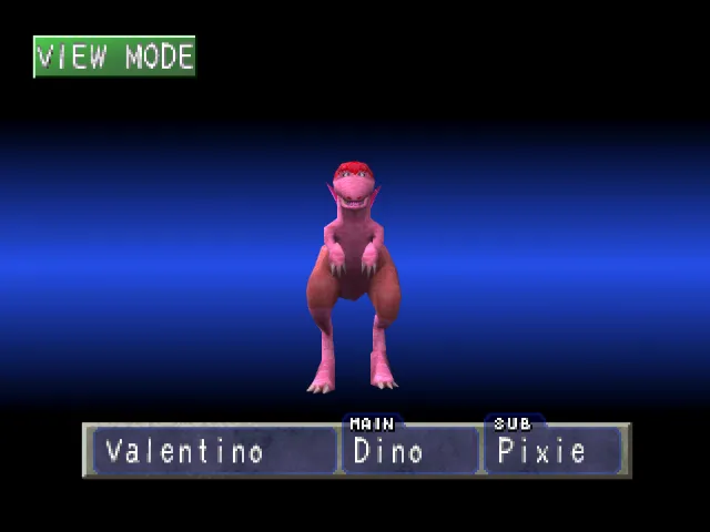 Dino/Pixie (Valentino) Monster Rancher 1 Dino