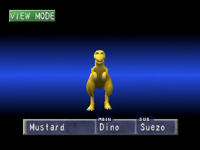 Dino/Suezo (Mustard) Monster Rancher 1 Dino