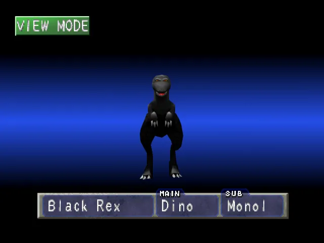 Dino/Monol (Black Rex) Monster Rancher 1 Dino
