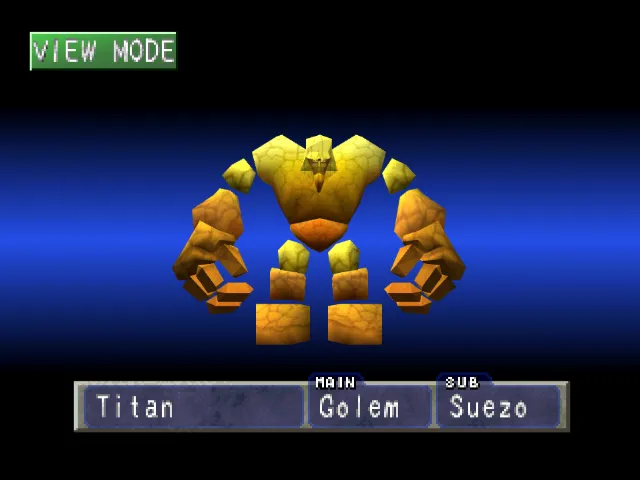 Golem/Suezo (Titan) Monster Rancher 1 Golem
