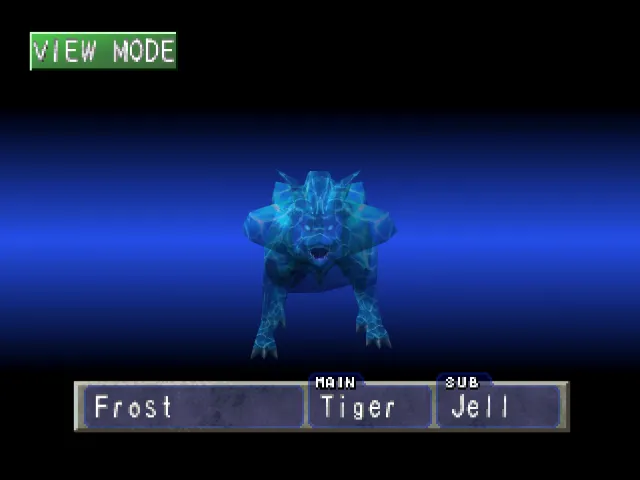 Tiger/Jell (Frost) Monster Rancher 1 Tiger