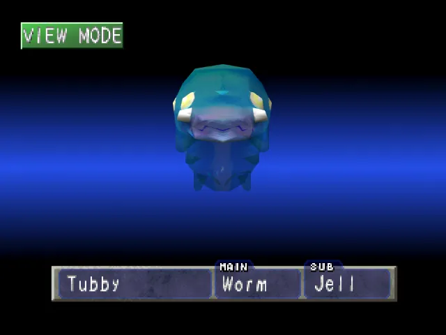 Worm/Jell (Tubby) Monster Rancher 1 Worm