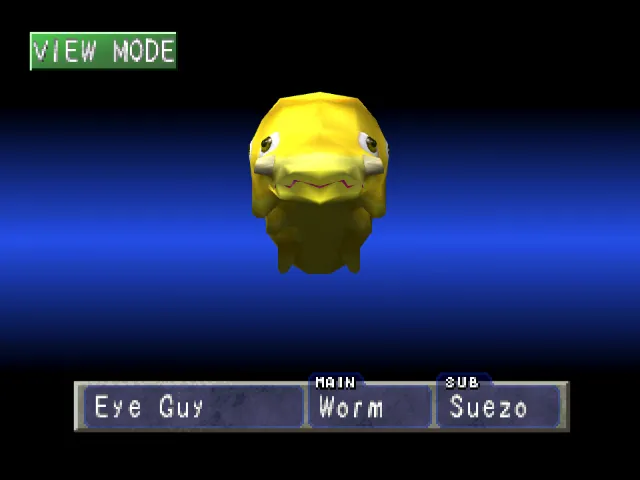 Worm/Suezo (Eye Guy) Monster Rancher 1 Worm