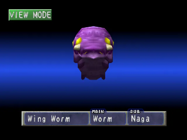 Worm/Naga (Wing Worm) Monster Rancher 1 Worm