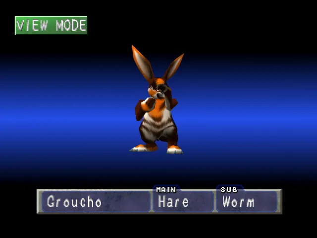 Hare/Worm (Groucho) Monster Rancher 1 Hare