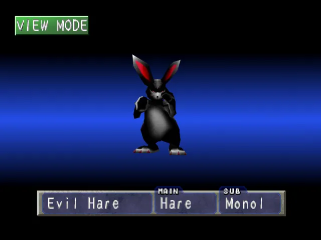 Hare/Monol (Evil Hare) Monster Rancher 1 Hare