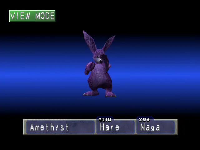 Hare/Naga (Amethyst) Monster Rancher 1 Hare