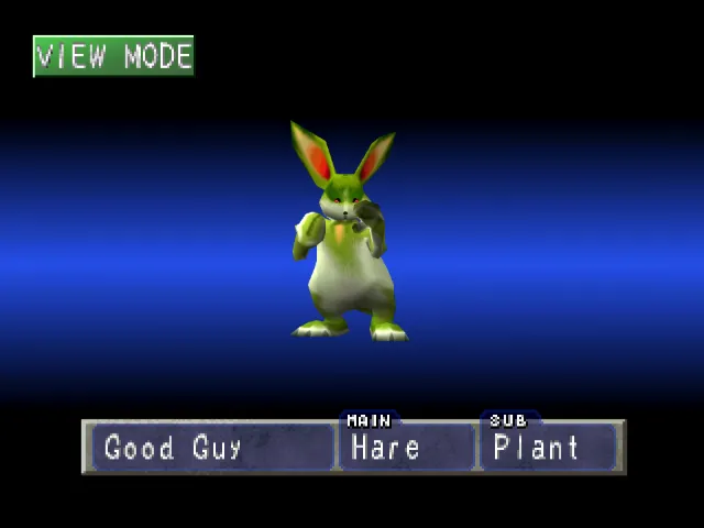 Hare/Plant (Good Guy) Monster Rancher 1 Hare