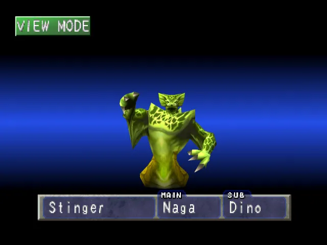 Naga/Dino (Stinger) Monster Rancher 1 Naga