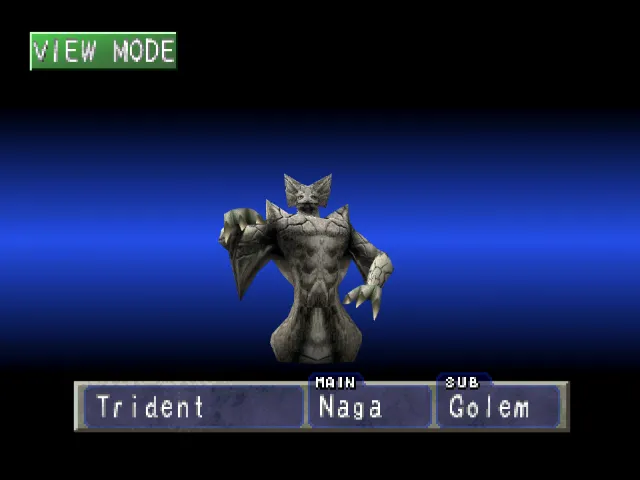 Naga/Golem (Trident) Monster Rancher 1 Naga