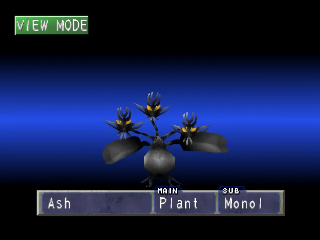Plant/Monol (Ash) Monster Rancher 1 Plant
