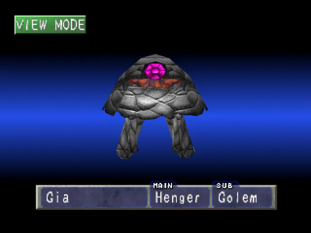 Henger/Golem (Gia) Monster Rancher 1 Henger