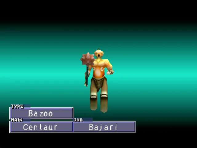 Centaur/Bajarl (Bazoo) Monster Rancher 2 Centaur