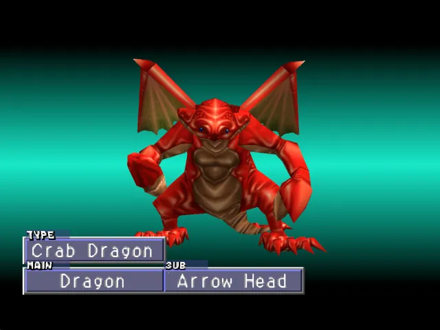 Dragon/Arrow Head (Crab Dragon) Monster Rancher 2 Dragon