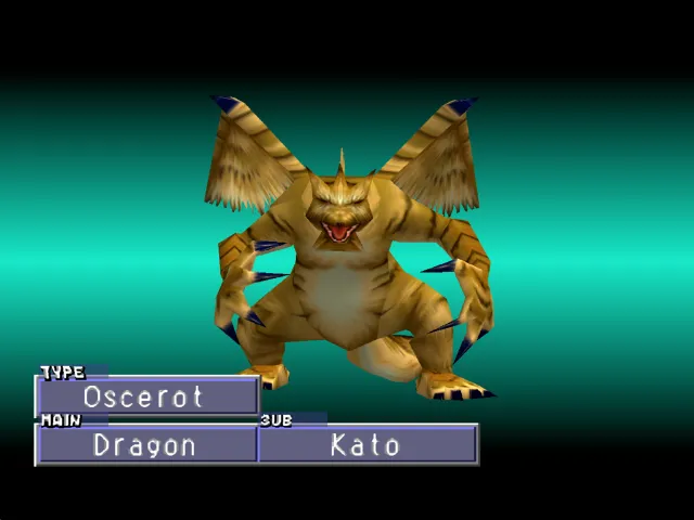 Dragon/Kato (Oscerot) Monster Rancher 2 Dragon
