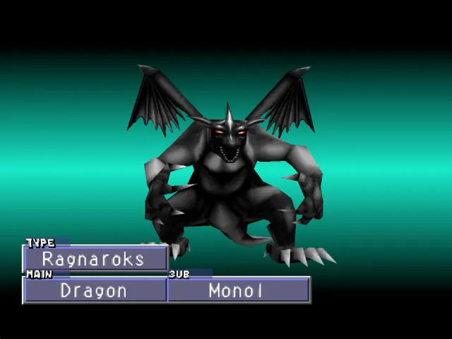 Dragon/Monol (Ragnaroks) Monster Rancher 2 Dragon