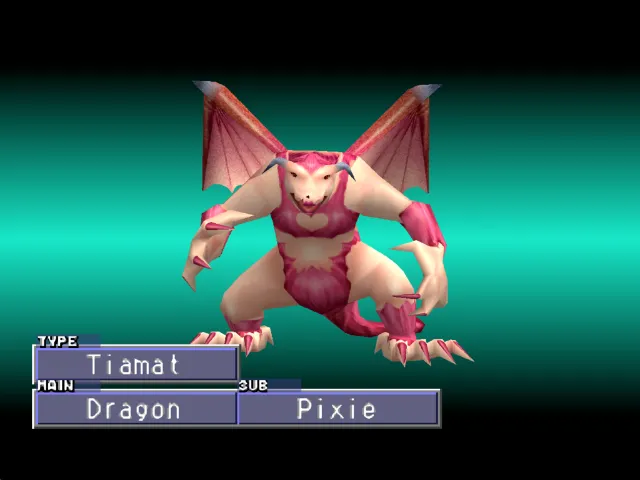 Dragon/Pixie (Tiamat) Monster Rancher 2 Dragon
