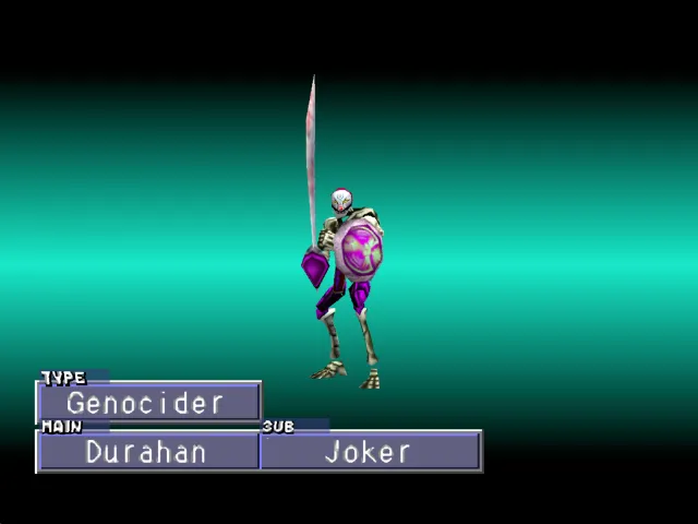 Durahan/Joker (Genocider) Monster Rancher 2 Durahan