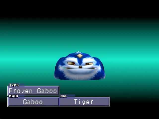 Gaboo/Tiger (Frozen Gaboo) Monster Rancher 2 Gaboo