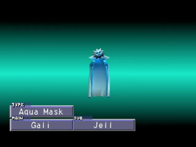 Gali/Jell (Aqua Mask/Aquarius) Monster Rancher 2 Gali