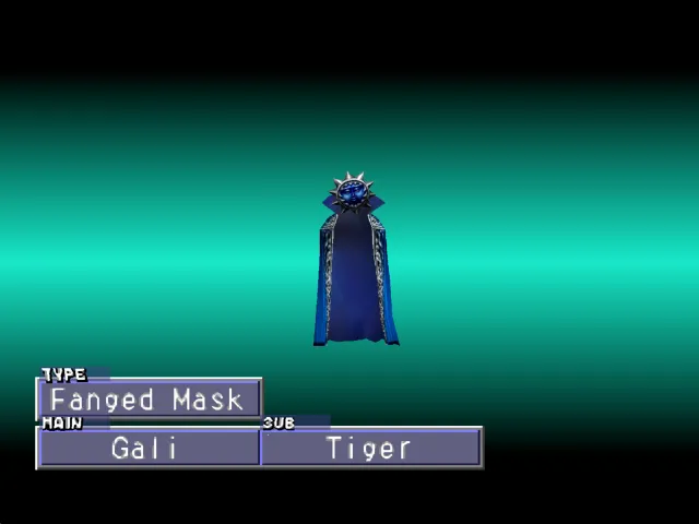 Gali/Tiger (Fanged Mask/Inugami) Monster Rancher 2 Gali