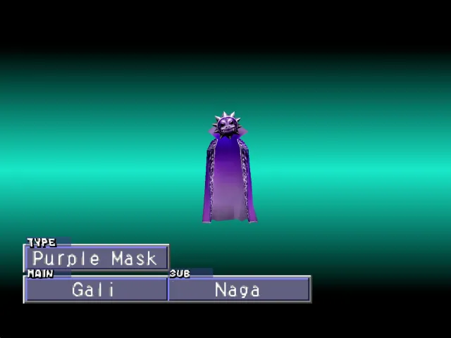 Gali/Naga (Purple Mask/Shinkamen) Monster Rancher 2 Gali