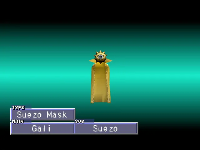 Gali/Suezo (Suezo Mask/Omen) Monster Rancher 2 Gali