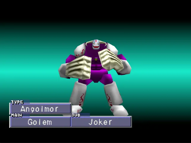 Golem/Joker (Angolmor) Monster Rancher 2 Golem