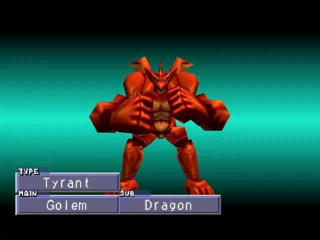 Golem/Dragon (Tyrant) Monster Rancher 2 Golem
