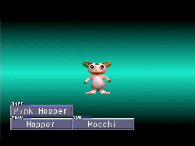 Hopper/Mocchi (Pink Hopper) Monster Rancher 2 Hopper