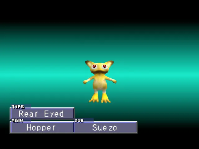 Hopper/Suezo (Rear Eyed) Monster Rancher 2 Hopper