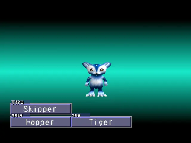 Hopper/Tiger (Skipper) Monster Rancher 2 Hopper