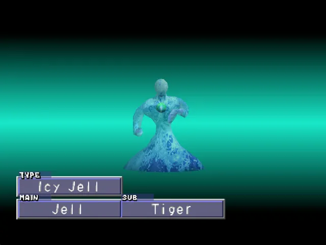 Jell/Tiger (Icy Jell) Monster Rancher 2 Jell