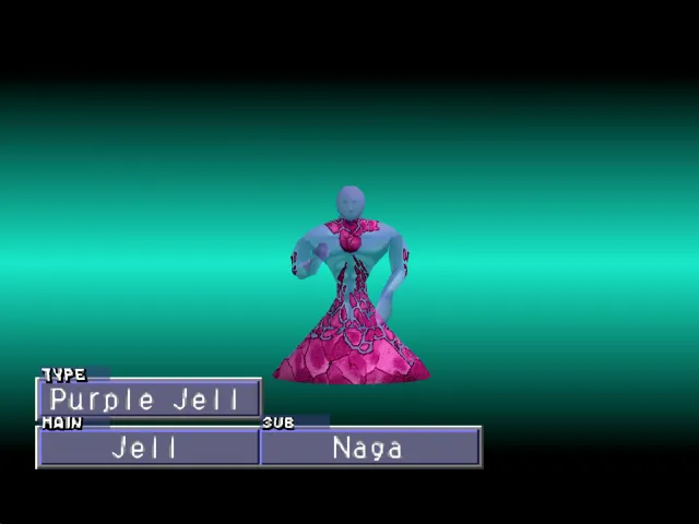 Jell/Naga (Purple Jell) Monster Rancher 2 Jell