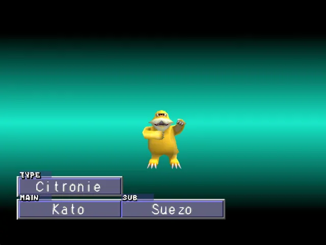 Kato/Suezo (Citronie) Monster Rancher 2 Kato