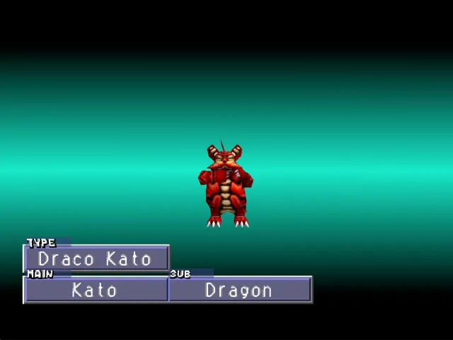 Kato/Dragon (Draco Kato) Monster Rancher 2 Kato