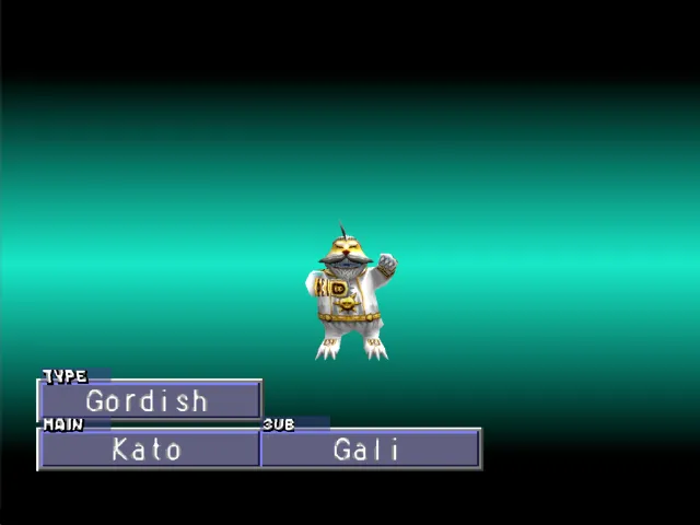 Kato/Gali (Gordish) Monster Rancher 2 Kato