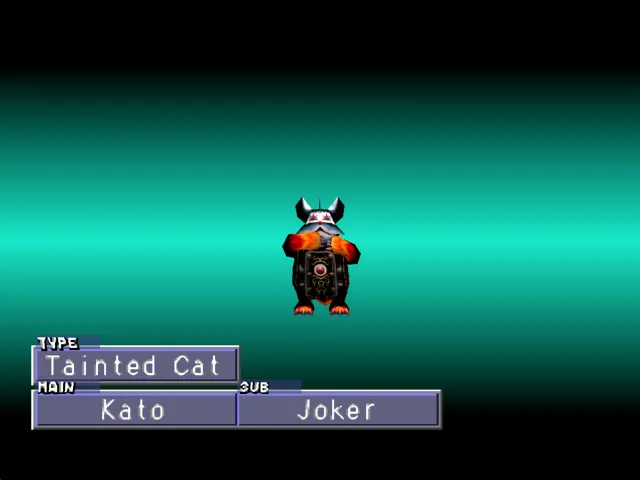 Kato/Joker (Tainted Cat) Monster Rancher 2 Kato