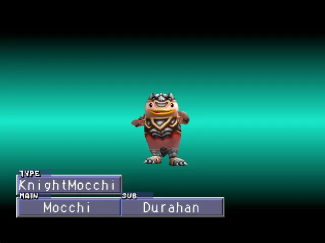 Mocchi/Durahan (KnightMocchi) Monster Rancher 2 Mocchi