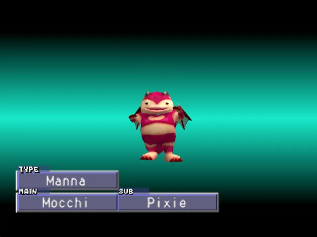Mocchi/Pixie (Manna) Monster Rancher 2 Mocchi