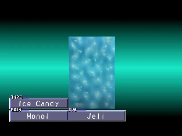 Monol/Jell (Ice Candy) Monster Rancher 2 Monol