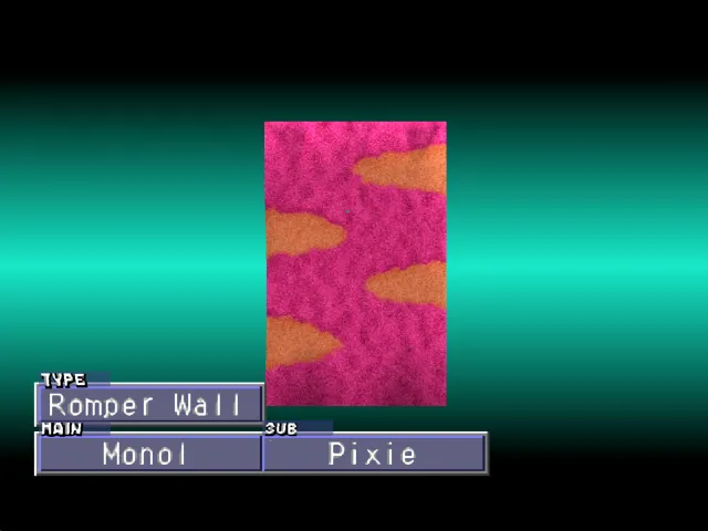 Monol/Pixie (Romper Wall) Monster Rancher 2 Monol